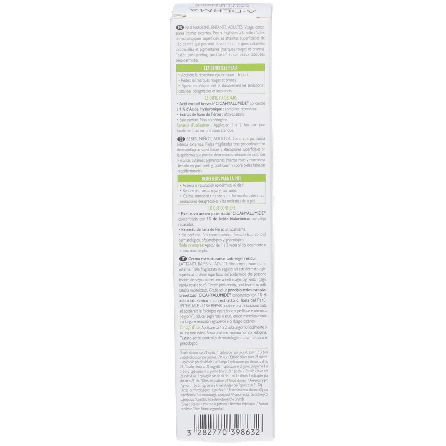 A-Derma Epitheliale Ultra Repair Crema Riparatirce Anti-Macchie HA+