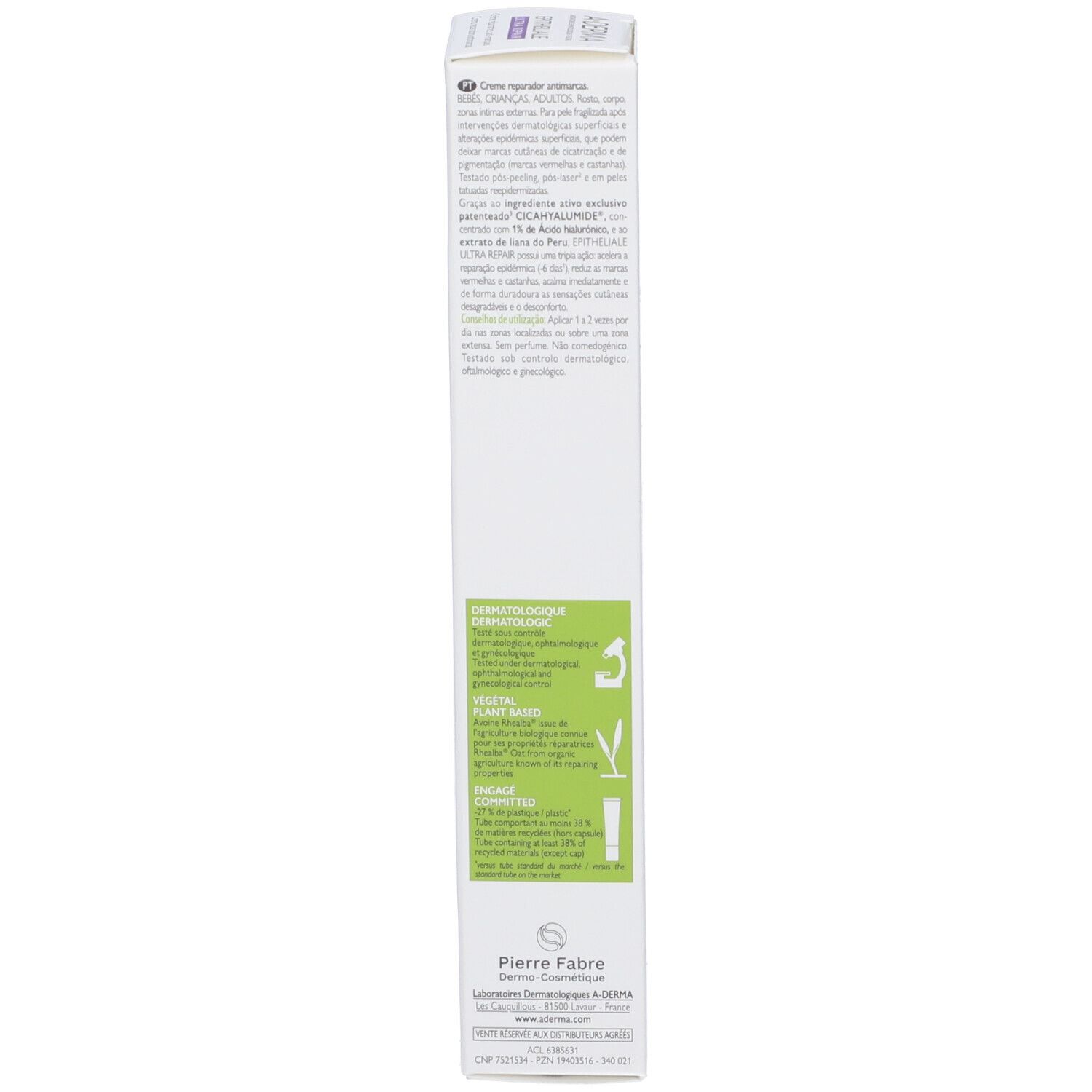A-Derma Epitheliale Ultra Repair Crema Riparatirce Anti-Macchie HA+