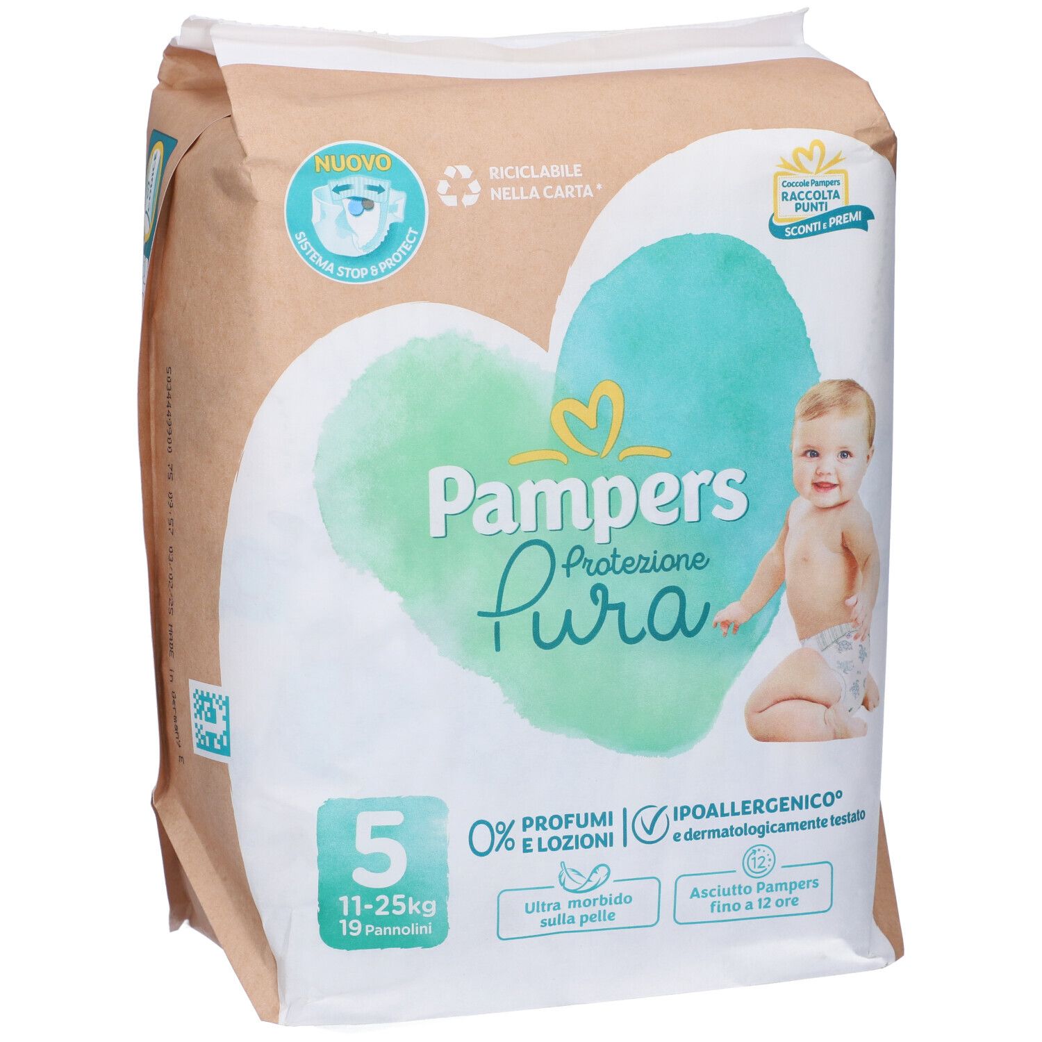 Pampers Protezione Pura Pannolini Taglia 5 / 11-25Kg