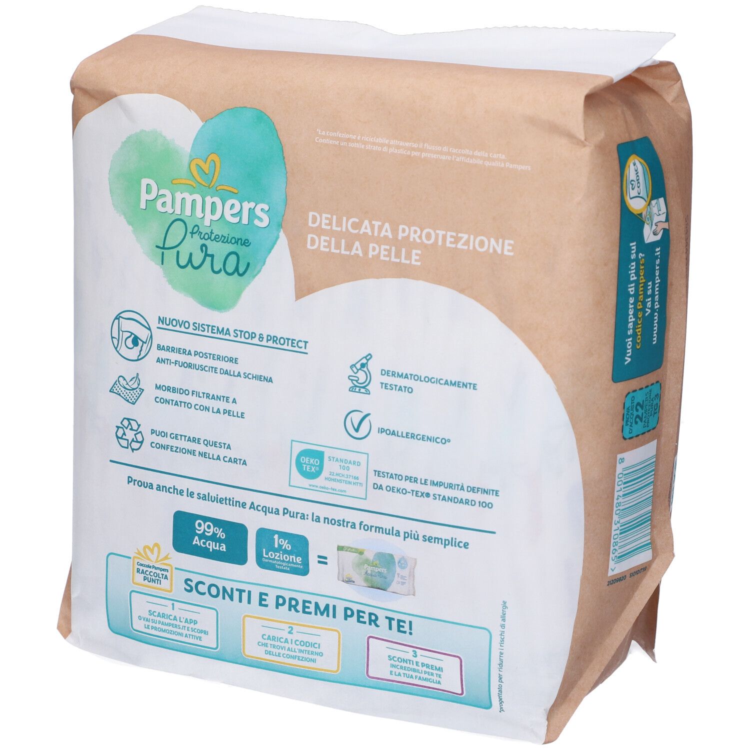Pampers Protezione Pura Midi Pannolini Taglia3 4-9 kg