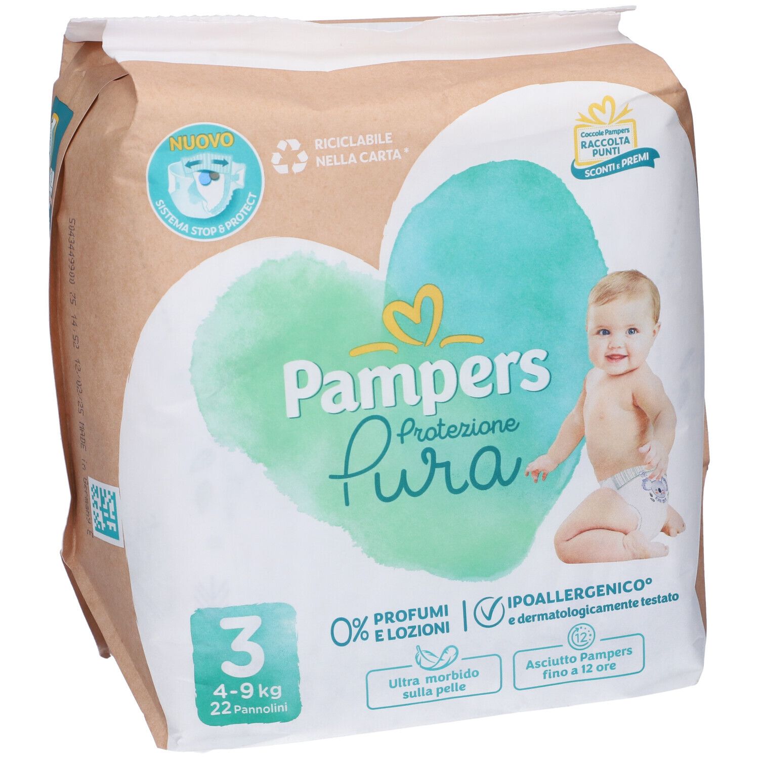 Pampers Protezione Pura Midi Pannolini Taglia3 4-9 kg