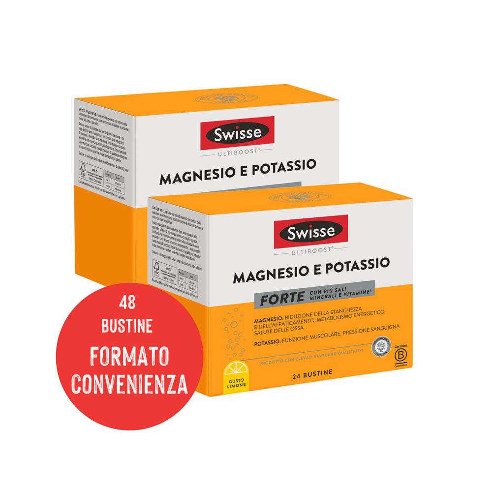 Swisse Magnesio e Potassio Forte Integratore Sali Minerali Polvere
