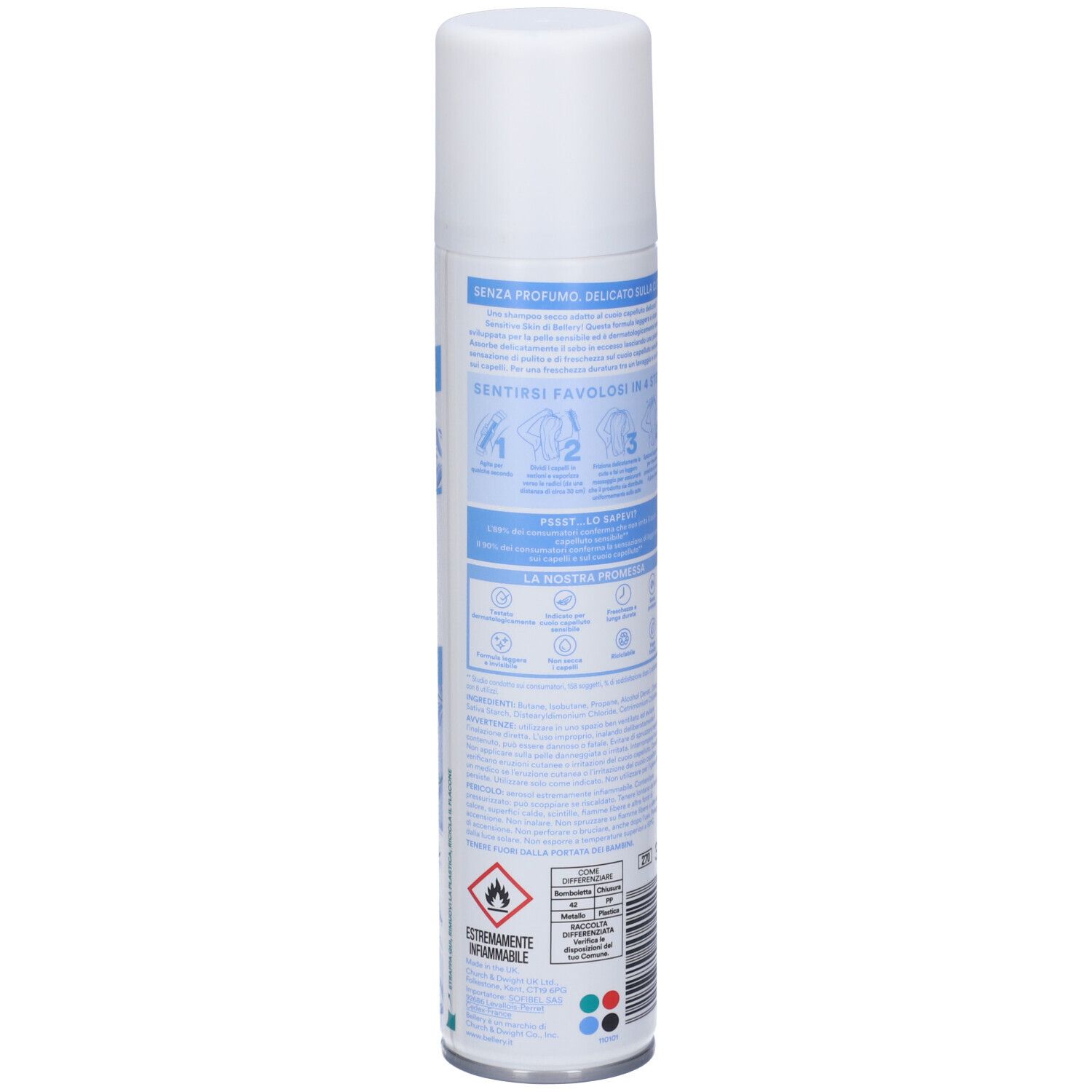 Bellery Sensitive Skin Shampoo Secco