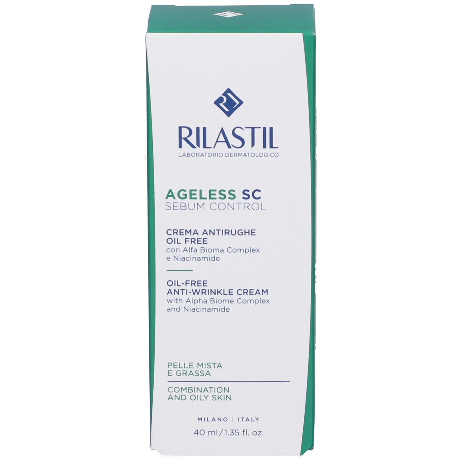 Rilastil Ageless Sc Sebum Control Crema Antirughe Oil Free