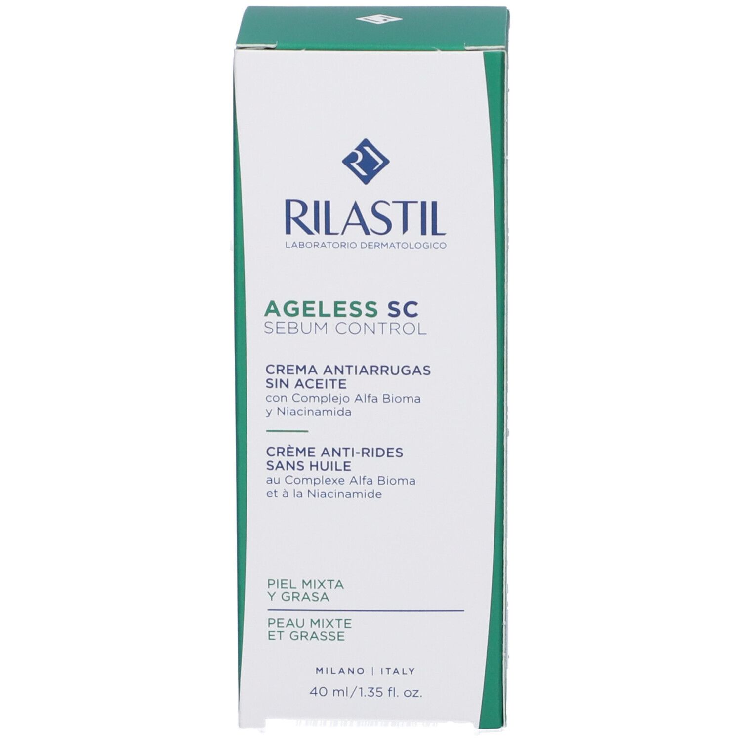 Rilastil Ageless Sc Sebum Control Crema Antirughe Oil Free
