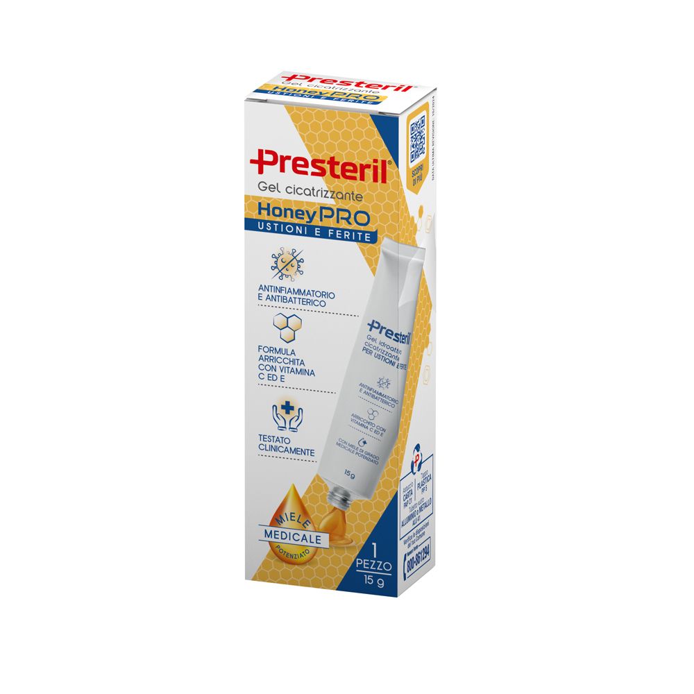 PRESTERIL HoneyPRO gel cicatrizzante 15g