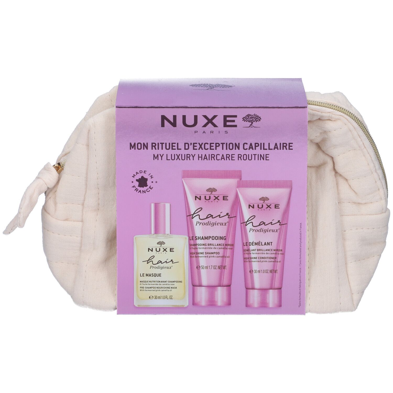 Nuxe Trousse Hair Prod 25 1 Maschera Pre Shampoo 30 Ml + 1 Shampoo 50 Ml + 1 Balsamo 30 Ml
