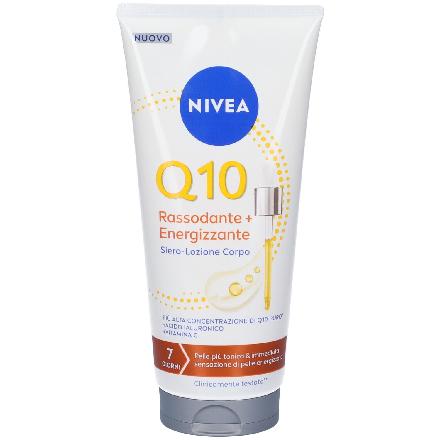 Nivea Q10 Rassodante + Energizzante Siero-Lozione Corpo 200 ml, Lozione per la cura del corpo