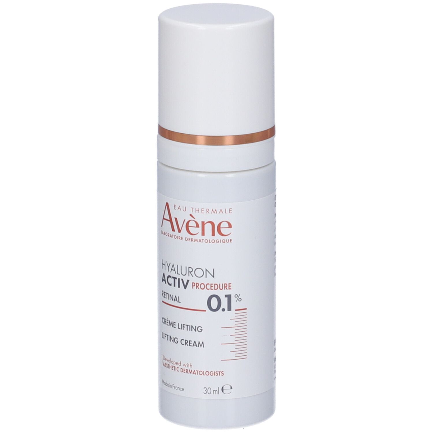 Flacone. Marca: Eau Thermale Avène. Prodotto: HYALURON ACTIV PROCEDURE Retinal 0.1% Crema.
