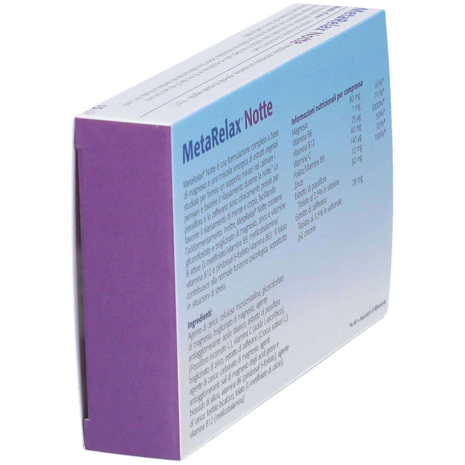 Metagenics MetaRelax Notte 15 Compresse