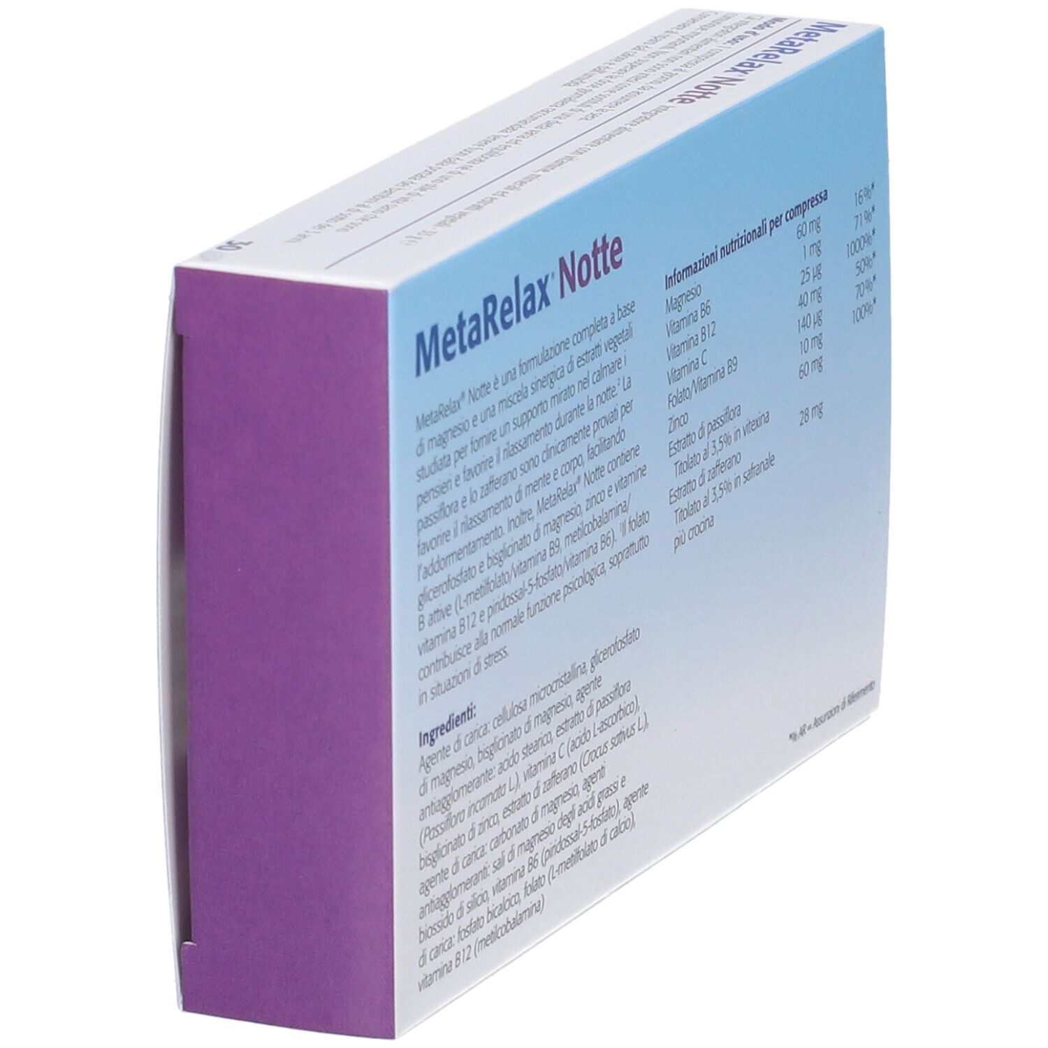 Metagenics MetaRelax Notte 30 Compresse