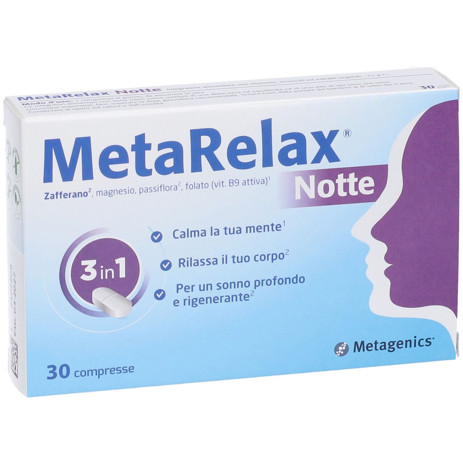 Metagenics MetaRelax Notte 30 Compresse