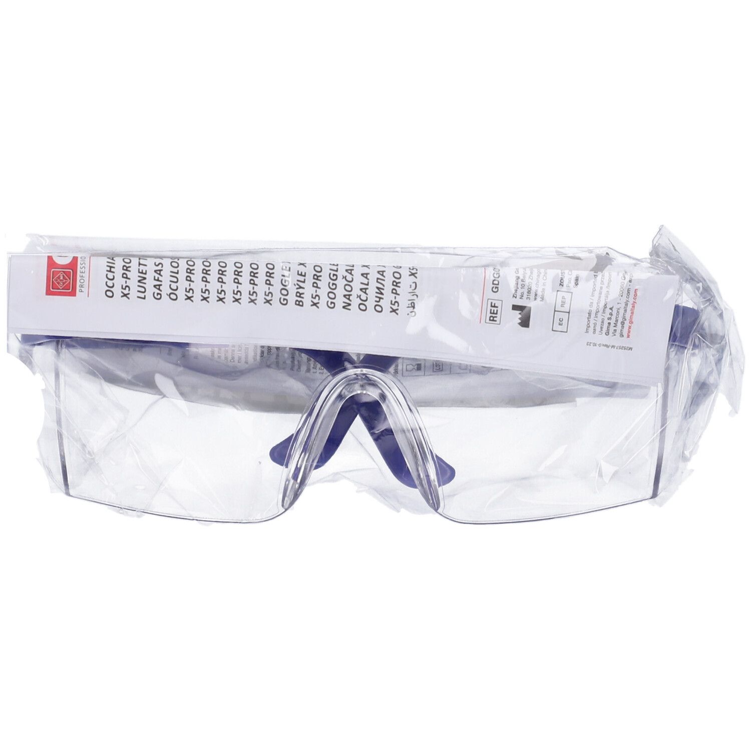 Occhiali X5-Pro Blu Antiappannanti Antigraffio Dpi Classe II