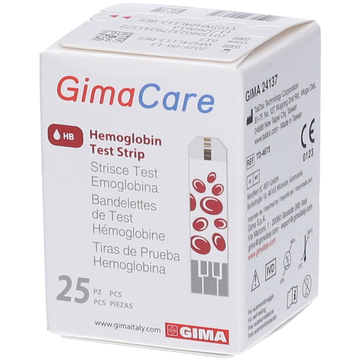 GimaCare Strisce Reattive Test Emoglobina