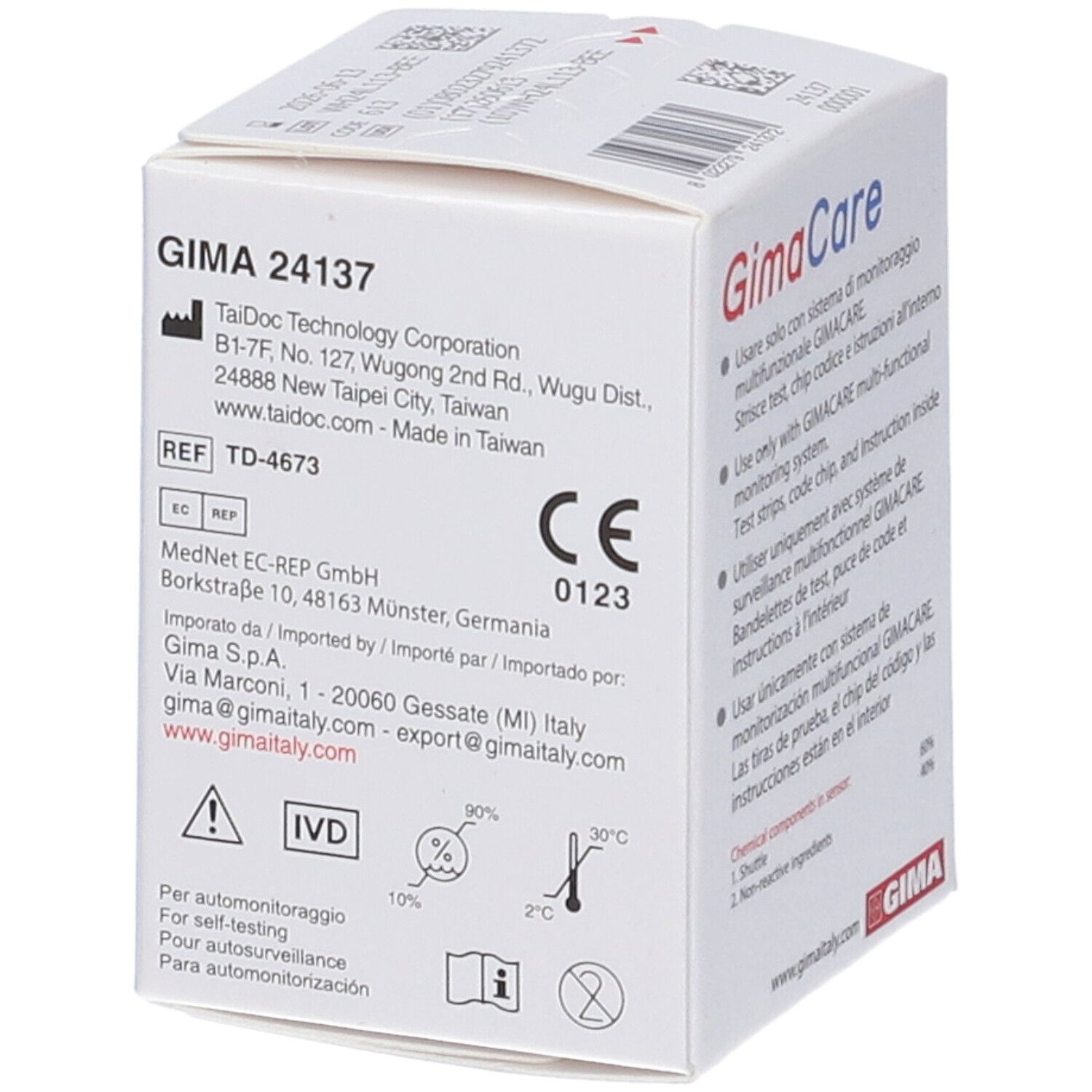 GimaCare Strisce Reattive Test Emoglobina