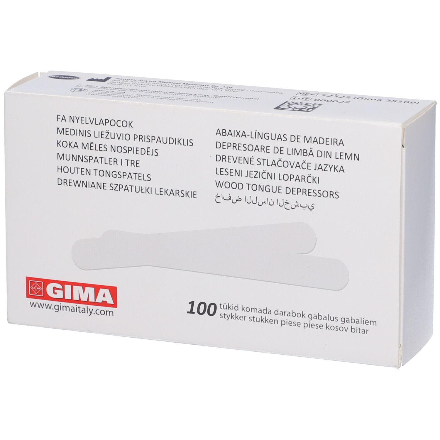 Gima Abbassalingua Legno Non Sterile