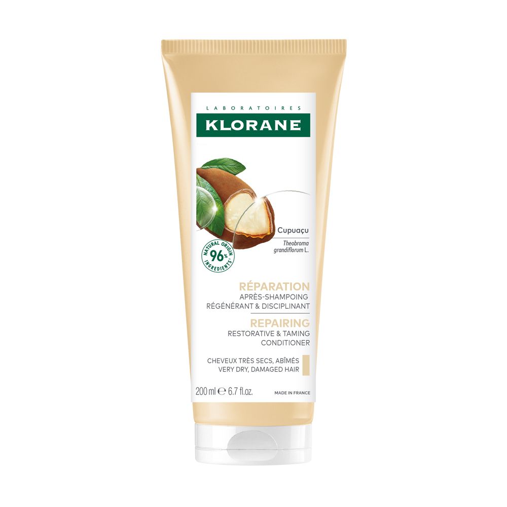 Klorane Balsamo Ristrutturante, nutriente e disciplinante al Cupuaçu 400ml - Capelli danneggiati, molto secchi
