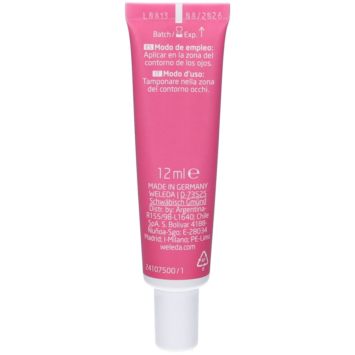 Weleda Crema Contorno Occhi Levigante Rosa Mosqueta & Te' Bianco