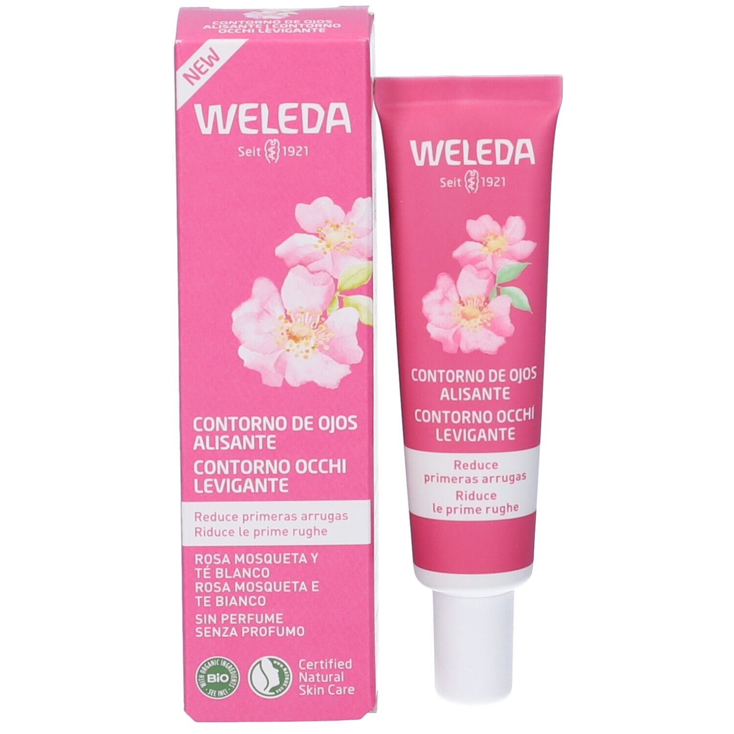 Weleda Crema Contorno Occhi Levigante Rosa Mosqueta & Te' Bianco