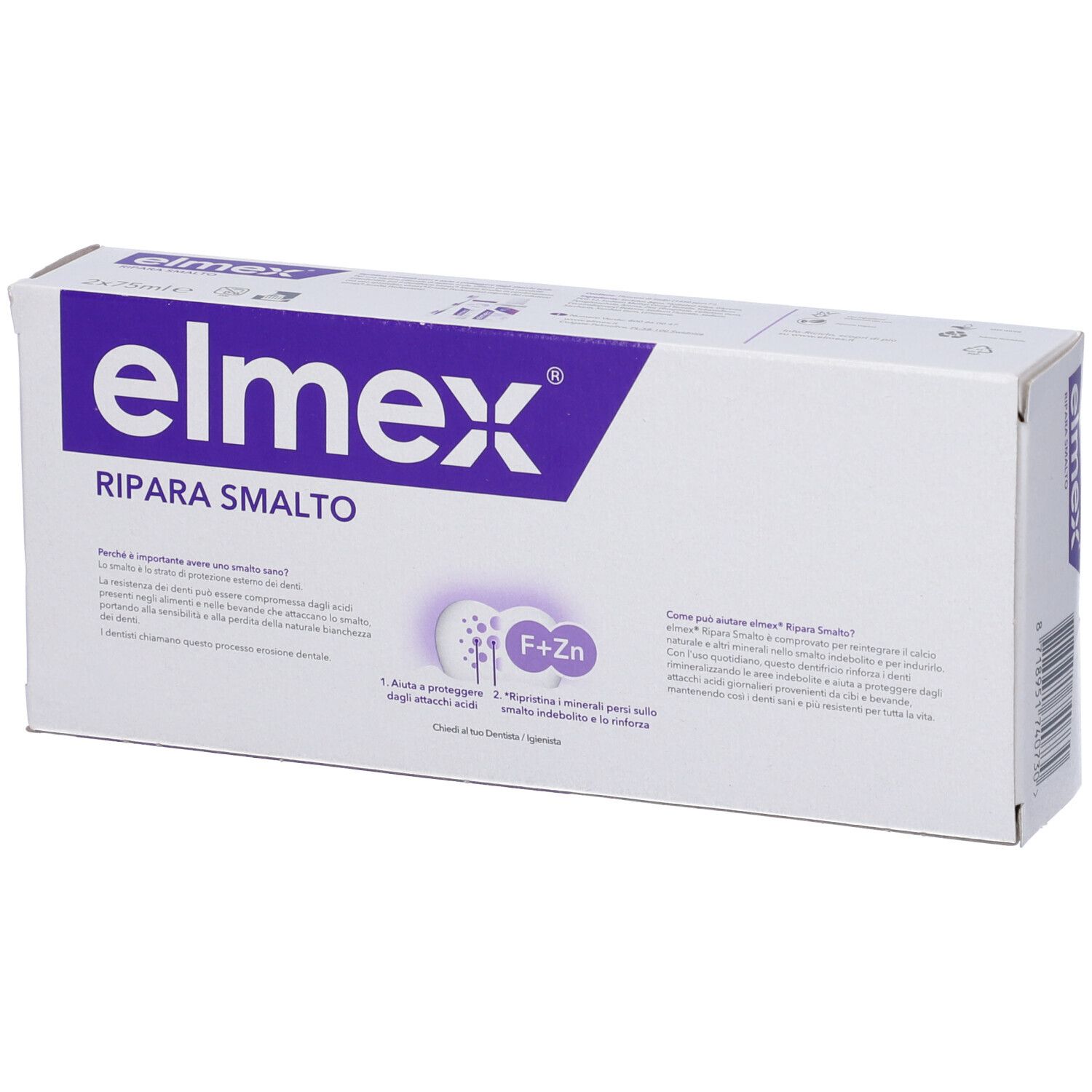 Elmex Dentifricio Ripara Smalto Duo Pack