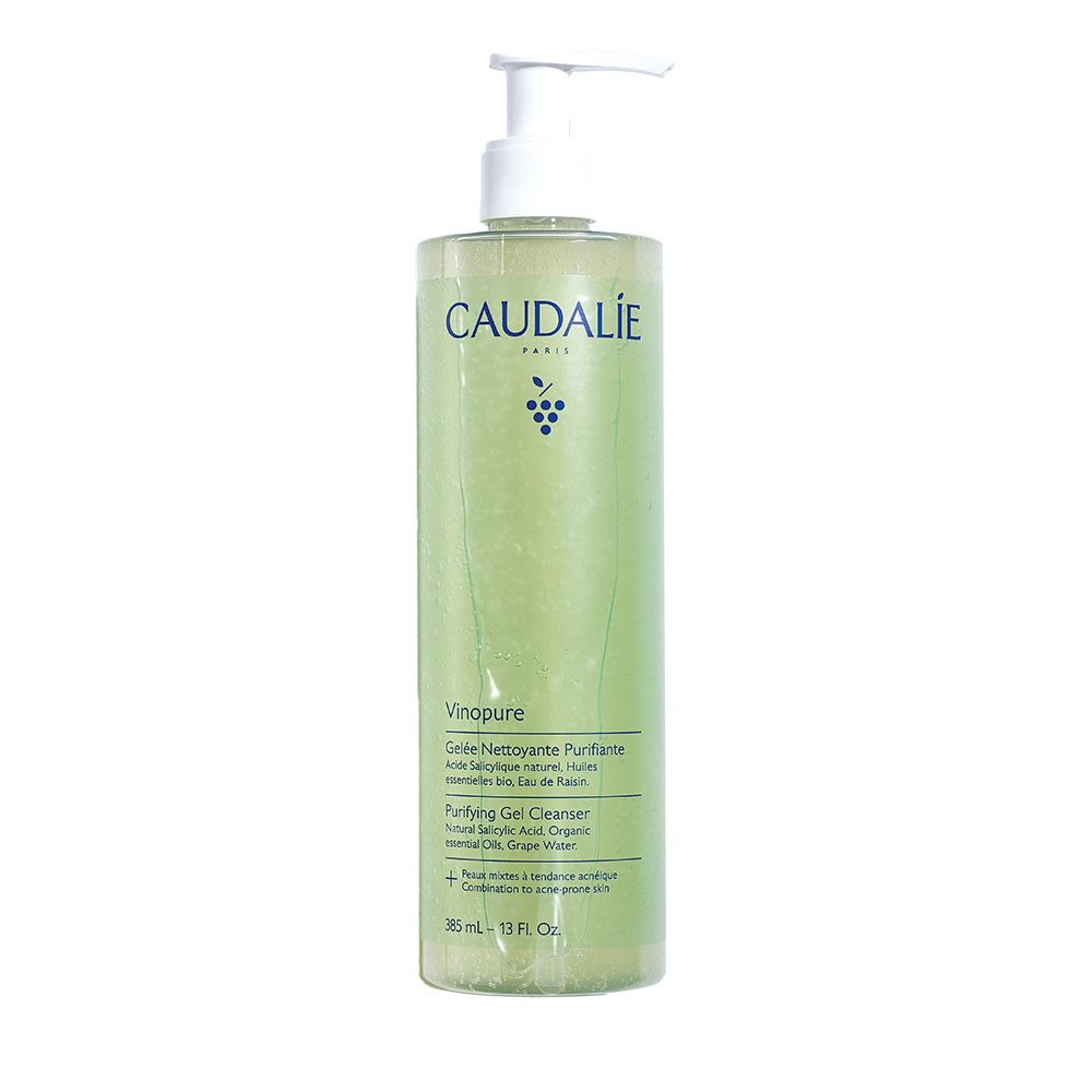 Caudalie Vinopure Gel Detergente Purificante all'Acido Salicilico 385 ml
