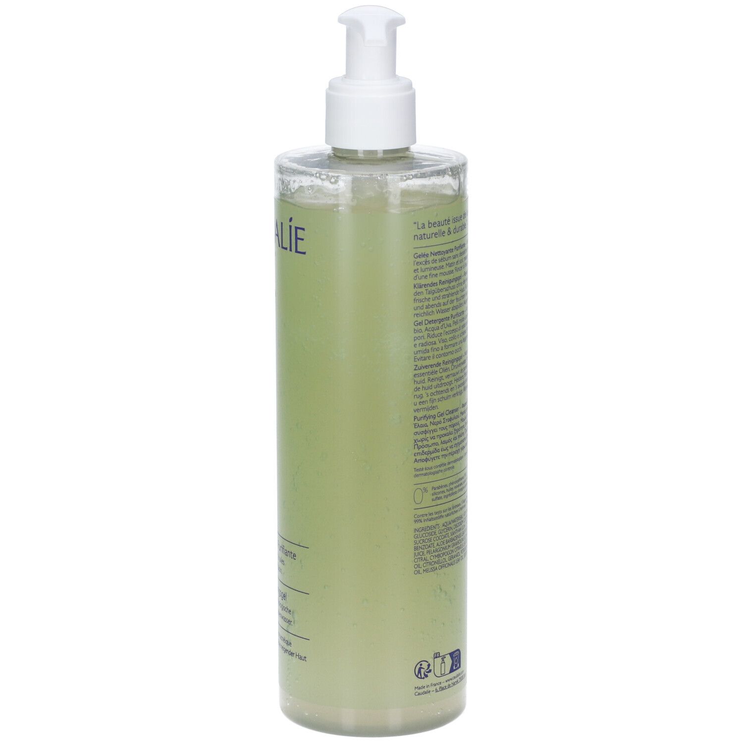 Caudalie Vinopure Gel Detergente Purificante all'Acido Salicilico 385 ml