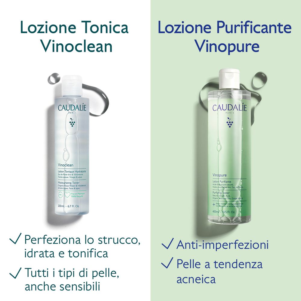 Caudalie Vinopure Lozione Purificante all'Acido Salicilico 400 ml