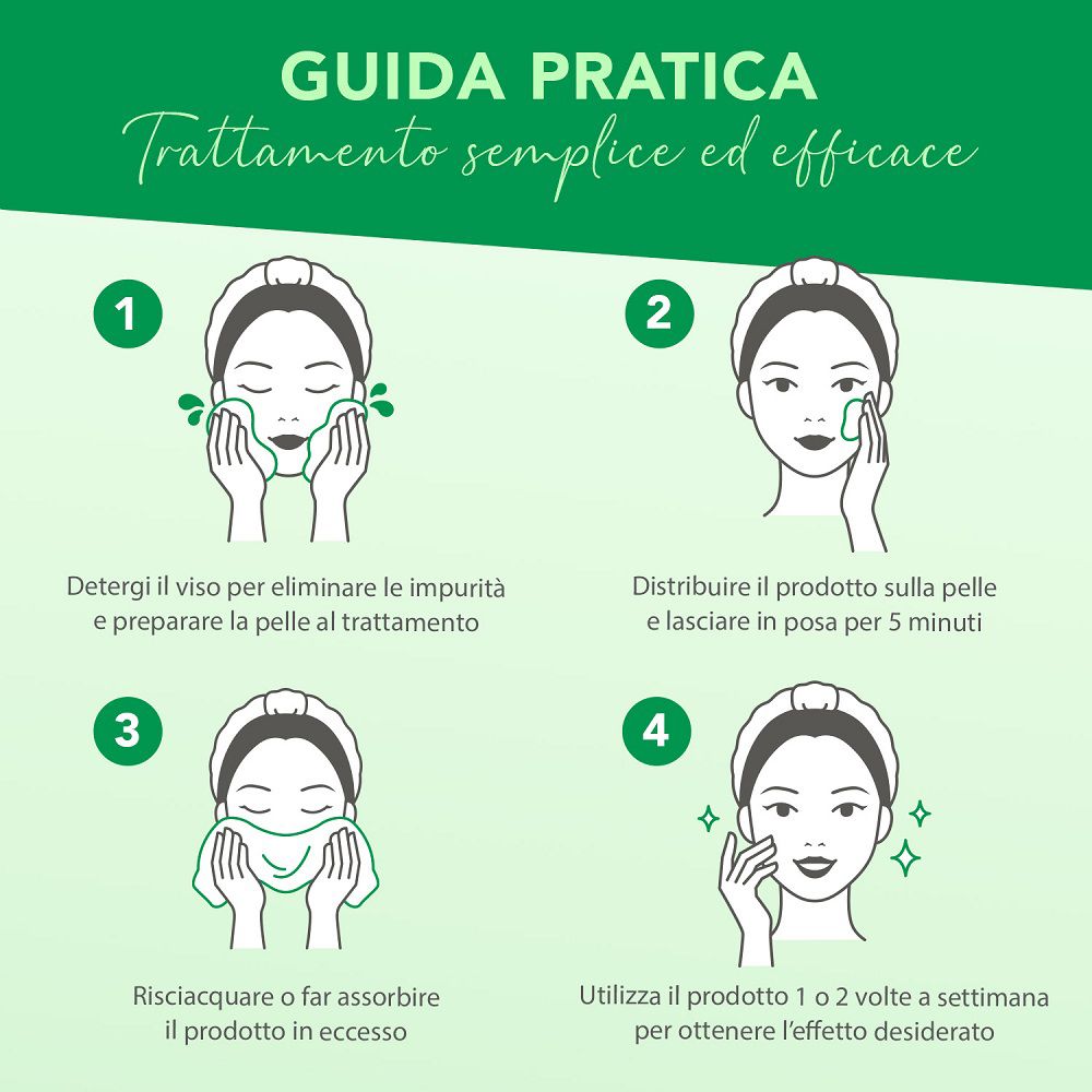 Istruzioni per l'uso della "Colours Of Life Organic Jelly Green Mask".