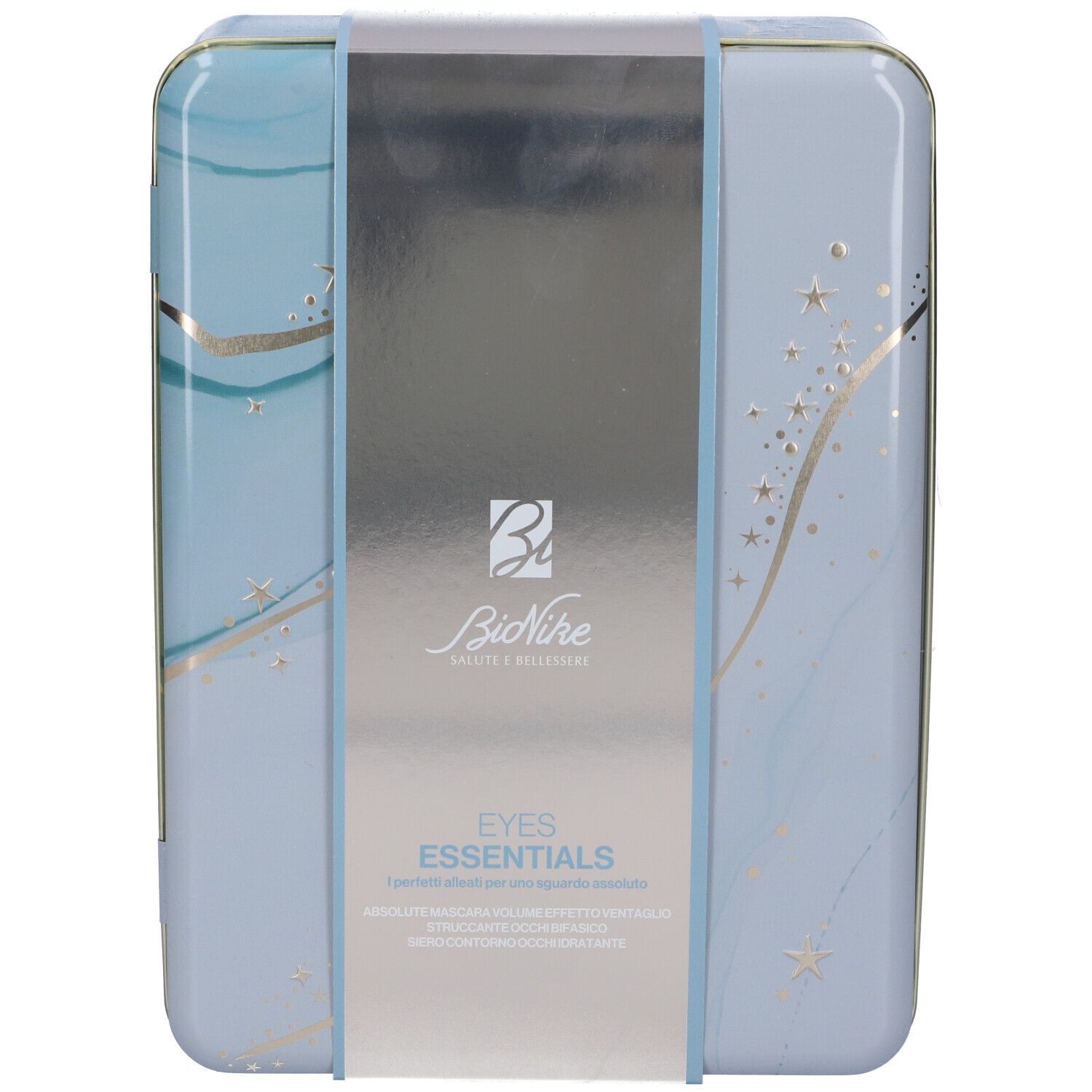 Bionike Eyes Essentials Cofanetto Regalo Natale Mascara + Struccante Occhi Bifasico + Siero Contorno Occhi