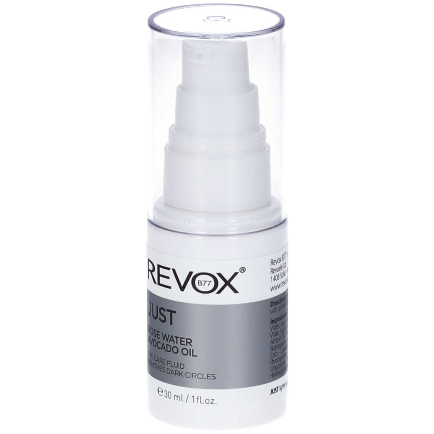 Revox B77 Just Fluido Contorno Occhi all'acqua di Rose e all'olio di Avocado