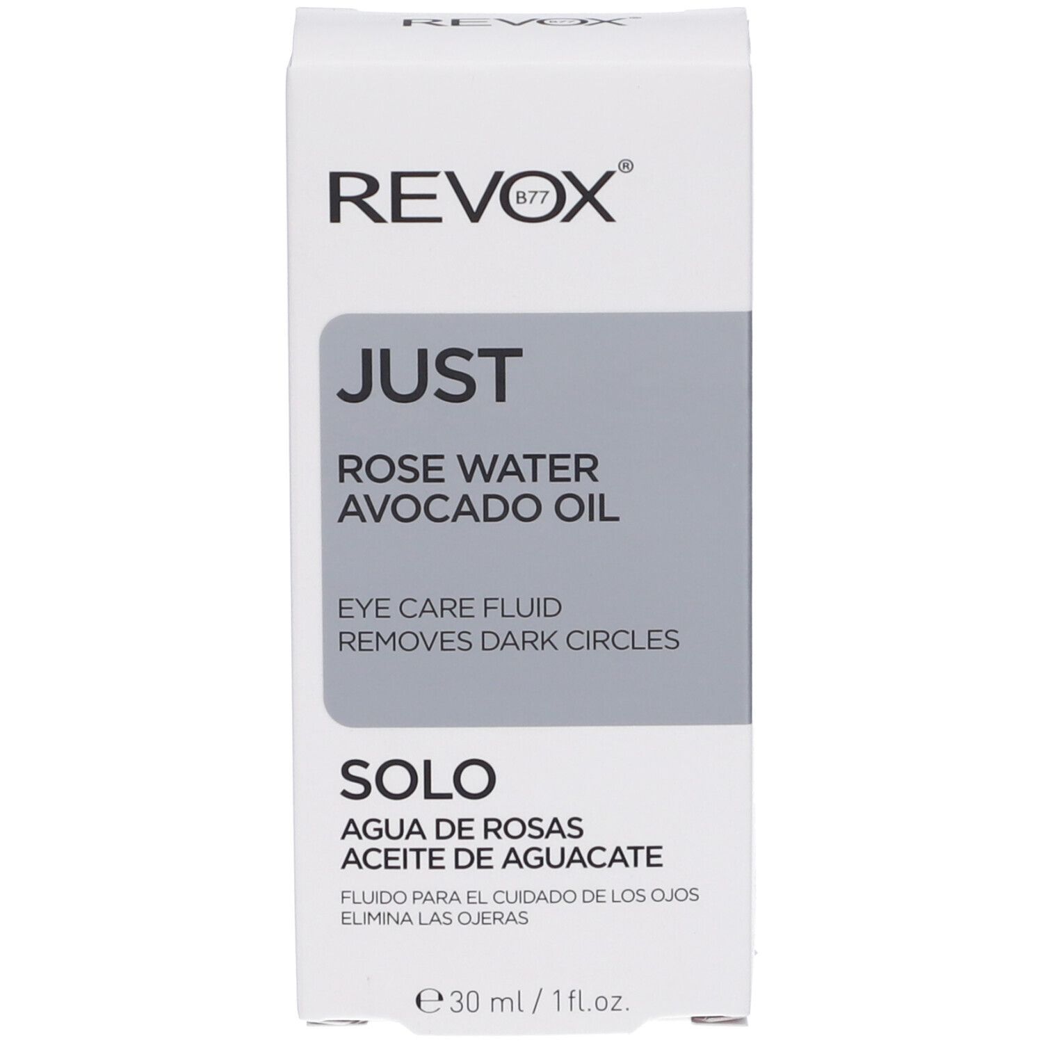 Revox B77 Just Fluido Contorno Occhi all'acqua di Rose e all'olio di Avocado