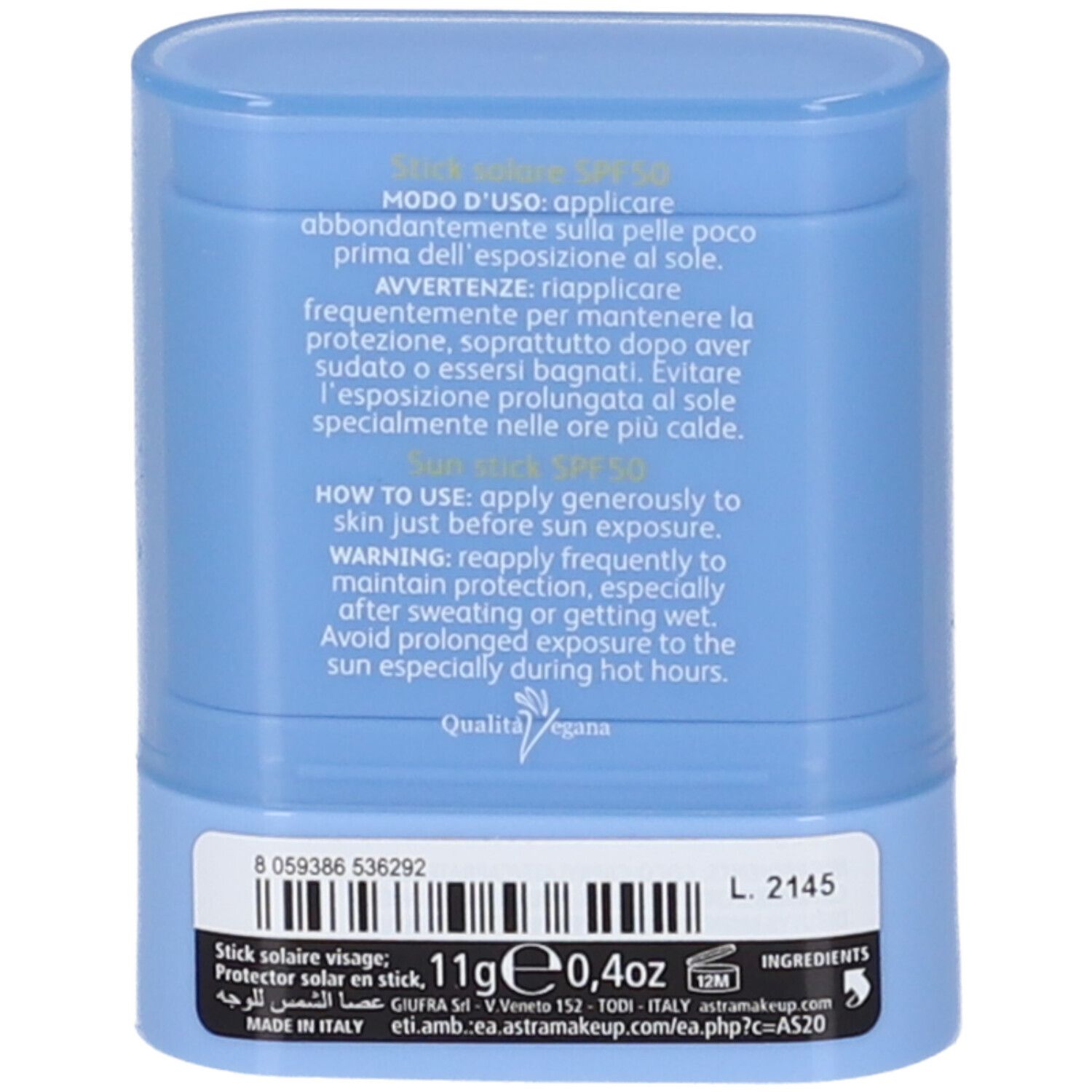 Astra Skin Stick Solare Viso Alta Protezione SPF50