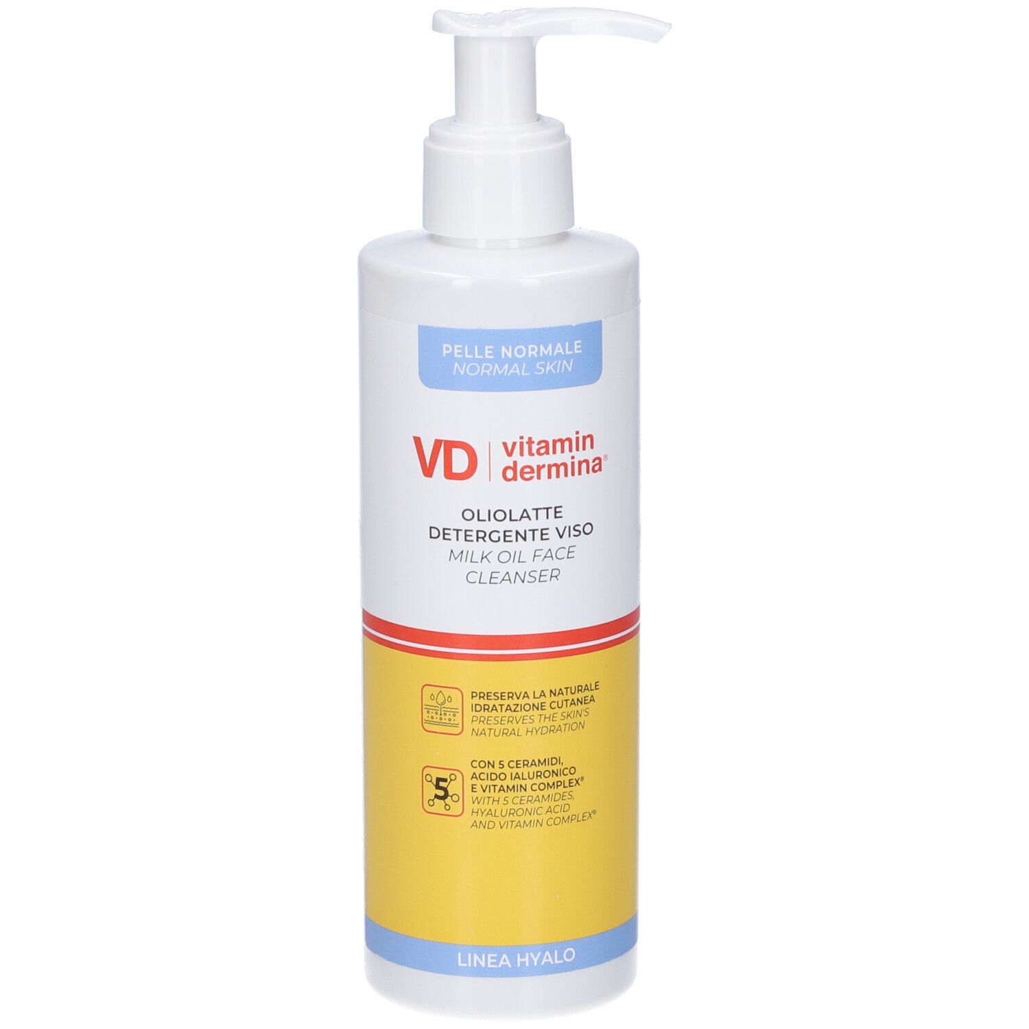 VD Vitamindermina Hyalo Oliolatte Detergente Viso