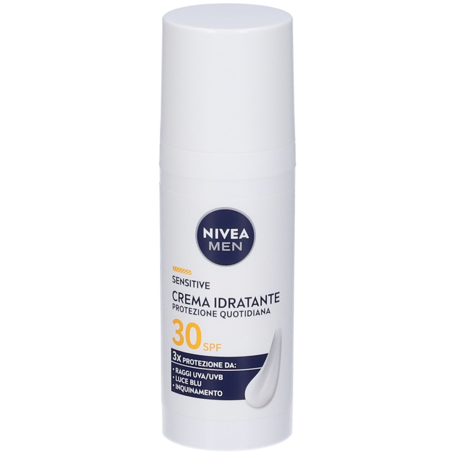 Nivea Men Sensitive Crema Viso Uomo Idratante Protezione Quotidiana SPF 30 50 ml per pelli sensibili