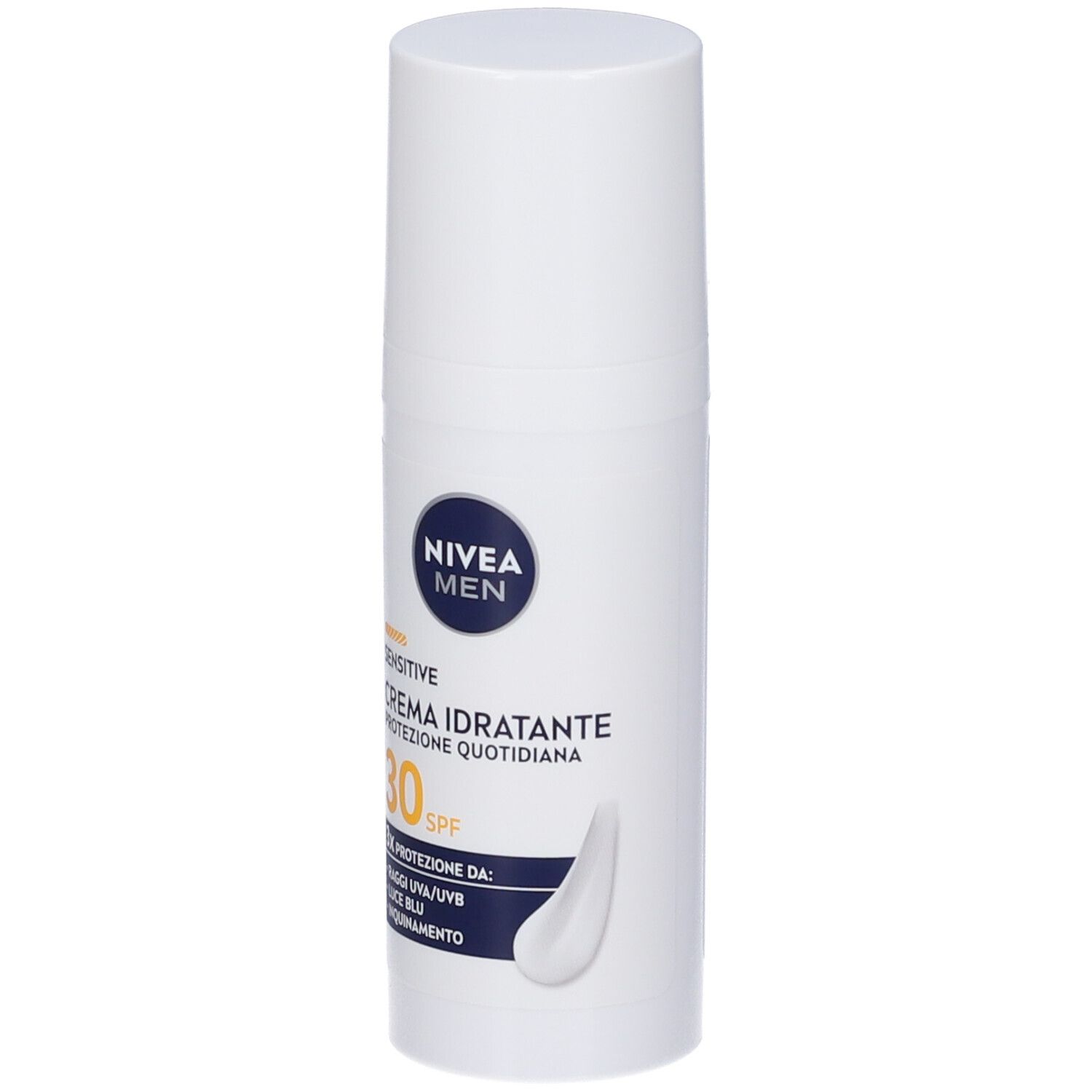 Nivea Men Sensitive Crema Viso Uomo Idratante Protezione Quotidiana SPF 30 50 ml per pelli sensibili