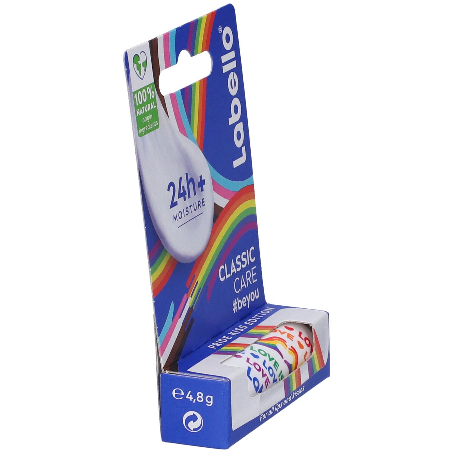 Labello Classic Care Balsamo Labbra Pride Limited Edition 4.8 g, Edizione limitata per Pride Month
