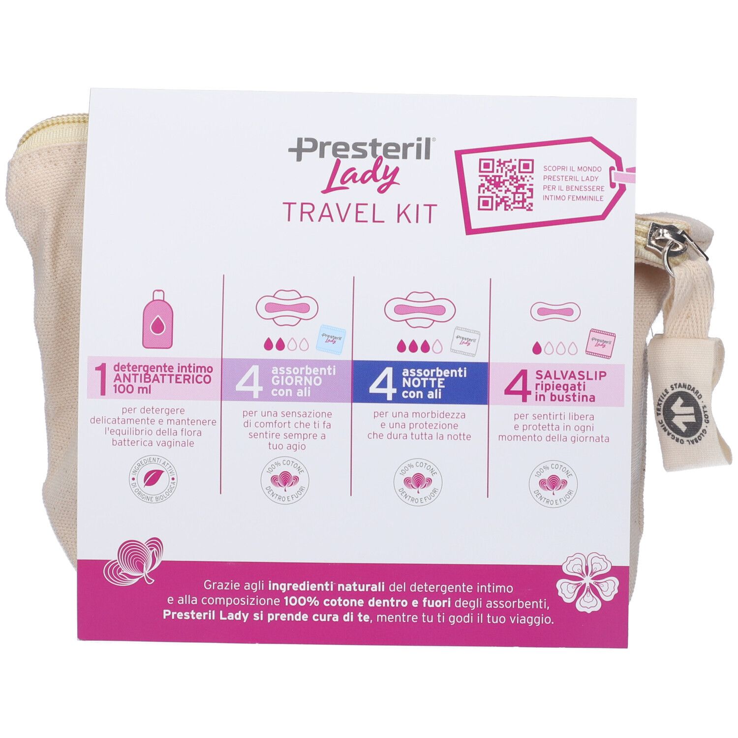 Lady Presteril Travel Kit con Pochette in Omaggio