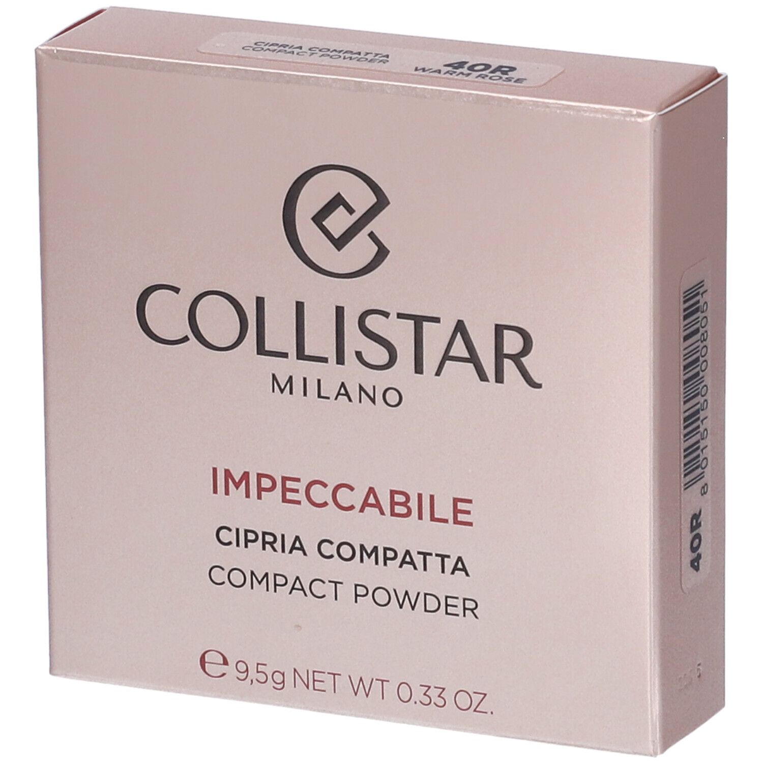Collistar Cipria Compatta Impeccabile Tonalitá 40R Warm Rose