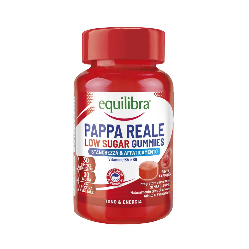 Equilibra Pappa Reale Low Sugar Gummies Gusto Lampone