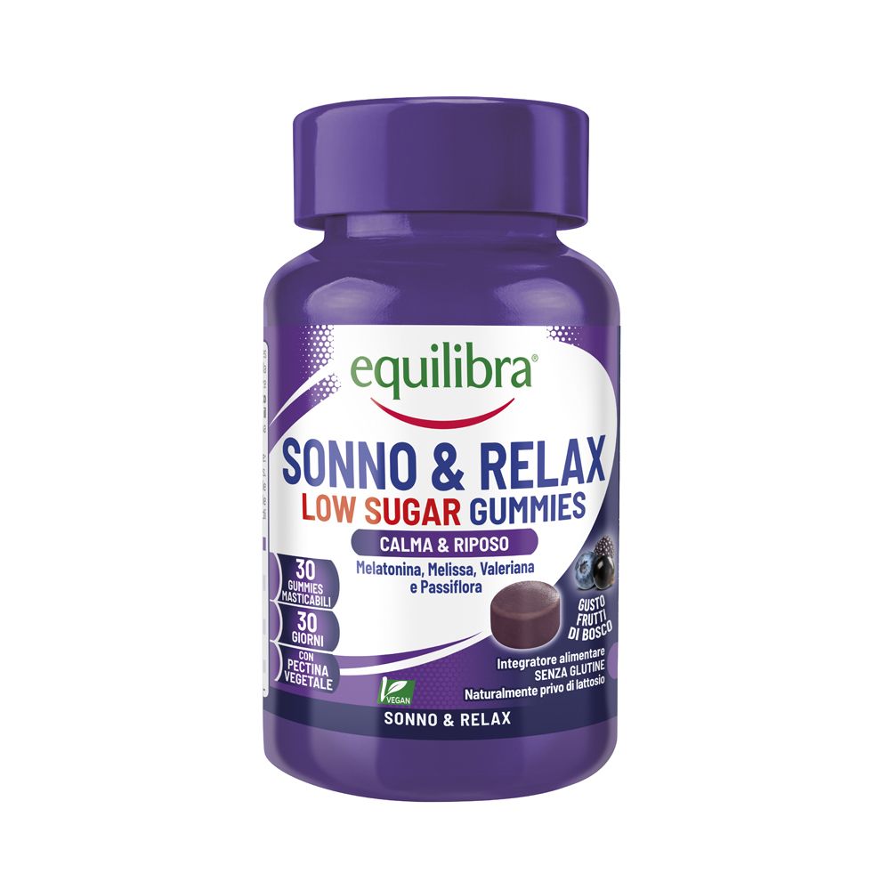 Equilibra Sonno & Relax Gummies Low Sugar