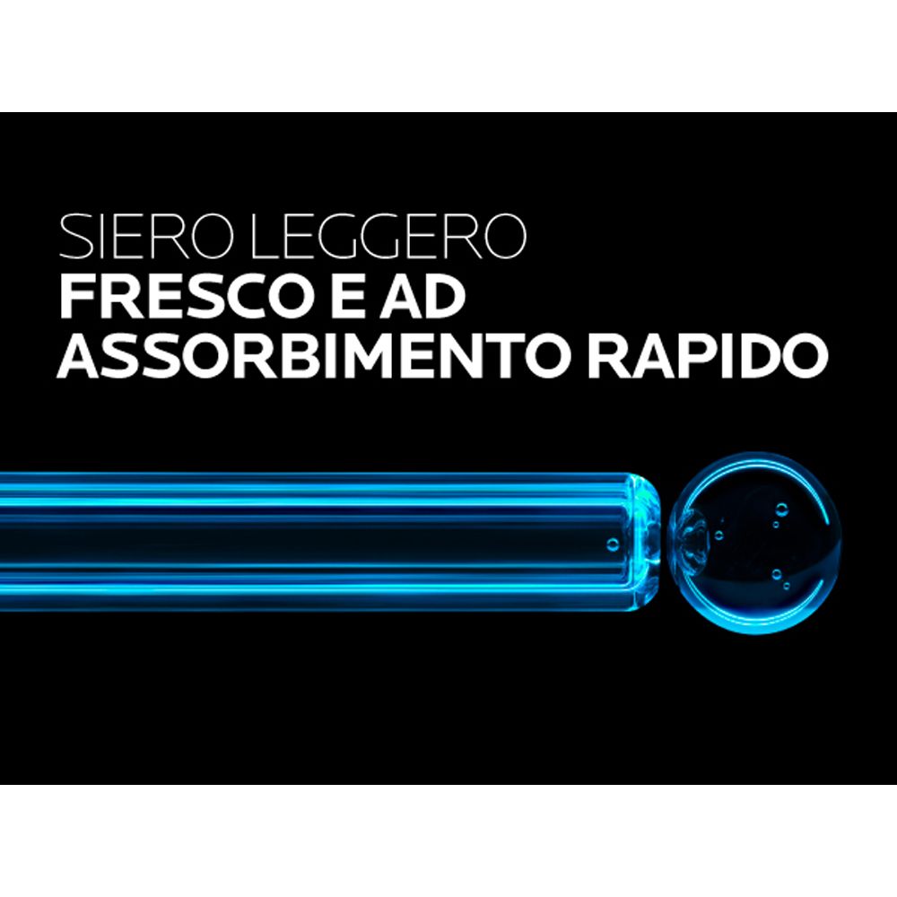 Contagocce con siero. Testo: Hyalu B5, La Roche-Posay.