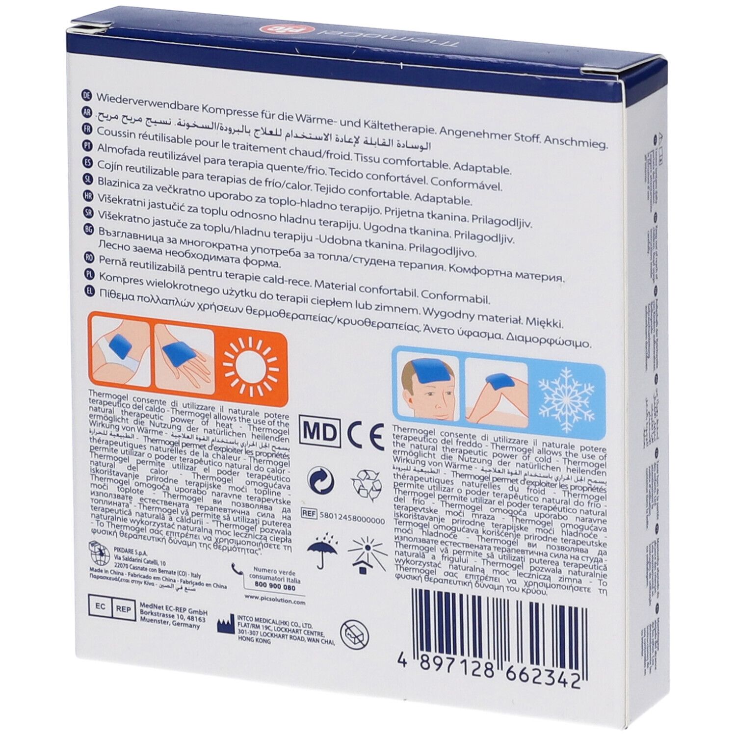 ThermoGel Cuscino Riutilizzabile Per Terapia Caldo/Freddo