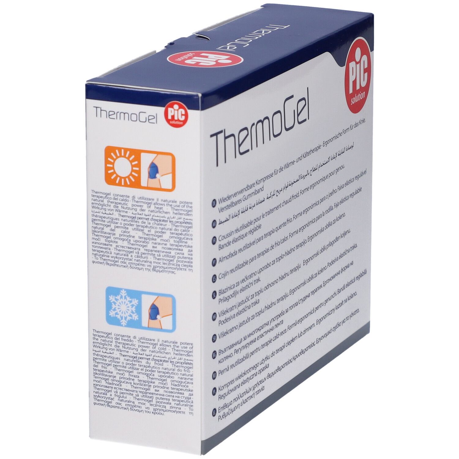 PIC ThermoGel Fascia Cuscino Termico per Ginocchio 17x30cm
