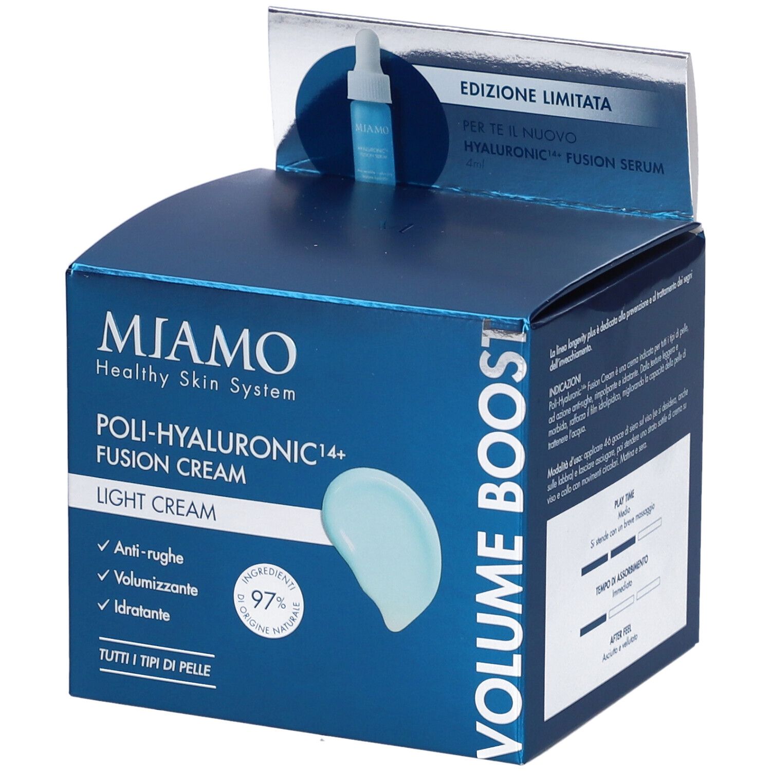 MIAMO Hyaluronic14+ Fusion Cream + Fusion Serum in OMAGGIO