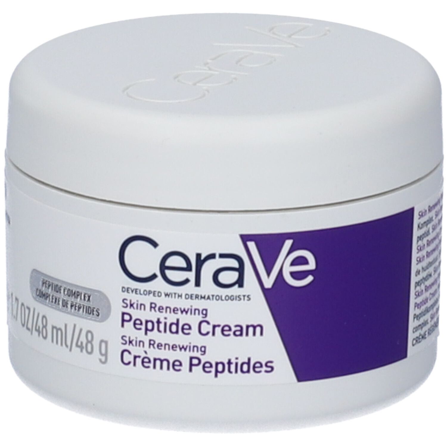 CeraVe Skin Renewing Crema Viso Peptidi, Con Complesso di Peptidi, 3 Ceramidi Essenziali e Niacinamide,  Per i Primi Segni dell'Età, 48g + CERAVE MINI HYDRATING CLEANSER 20ml GRATIS