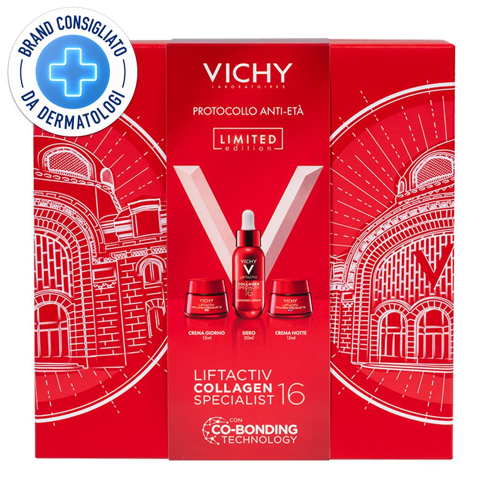 Vichy Cofanetto Spa Protocollo Antietà Liftactiv Collagen Specialist 16 Siero 30ml + Crema Giorno 15ml + Crema Notte 15ml