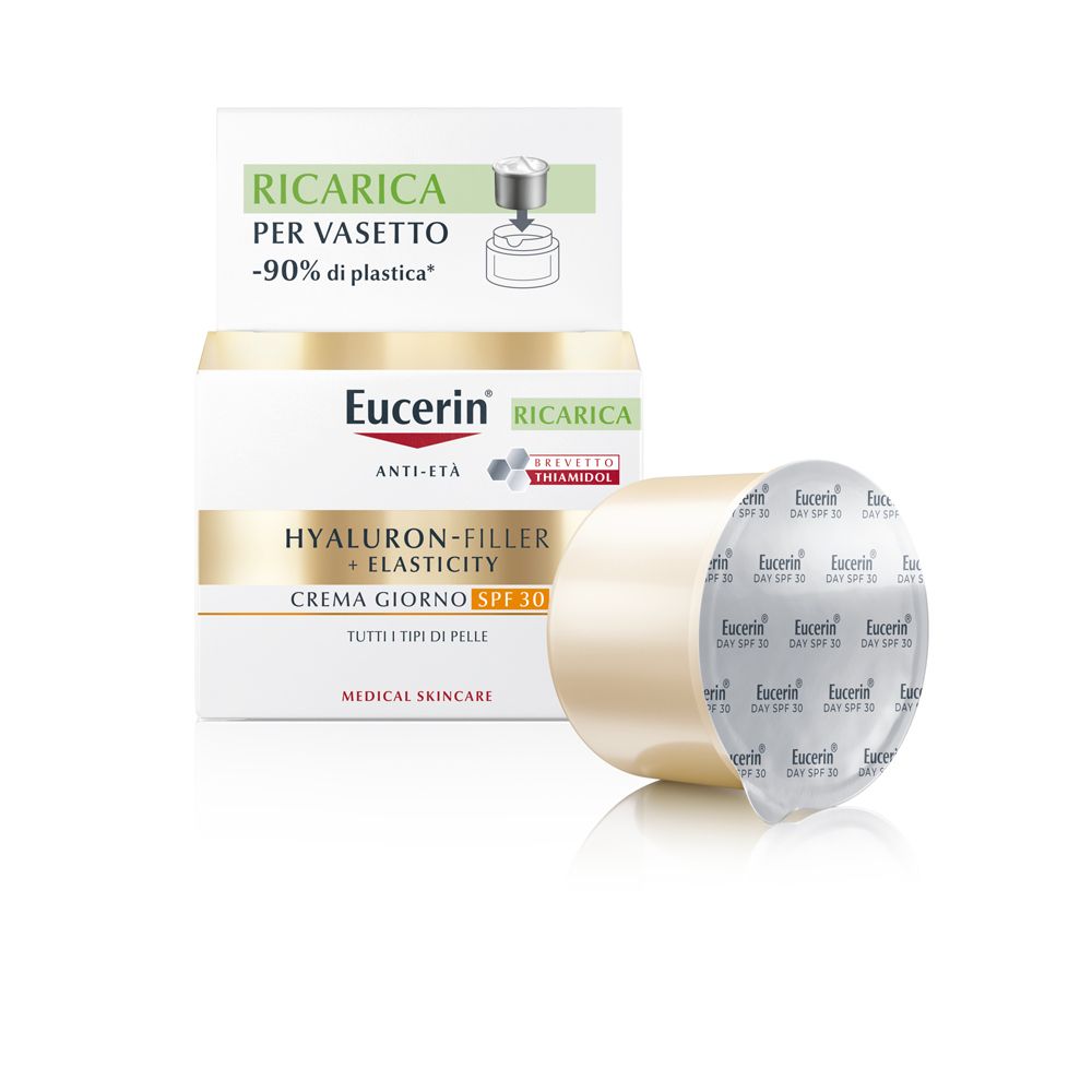 Eucerin Hyaluron-Filler + Elasticity Crema Viso Giorno SPF30 Anti-Età RICARICA
