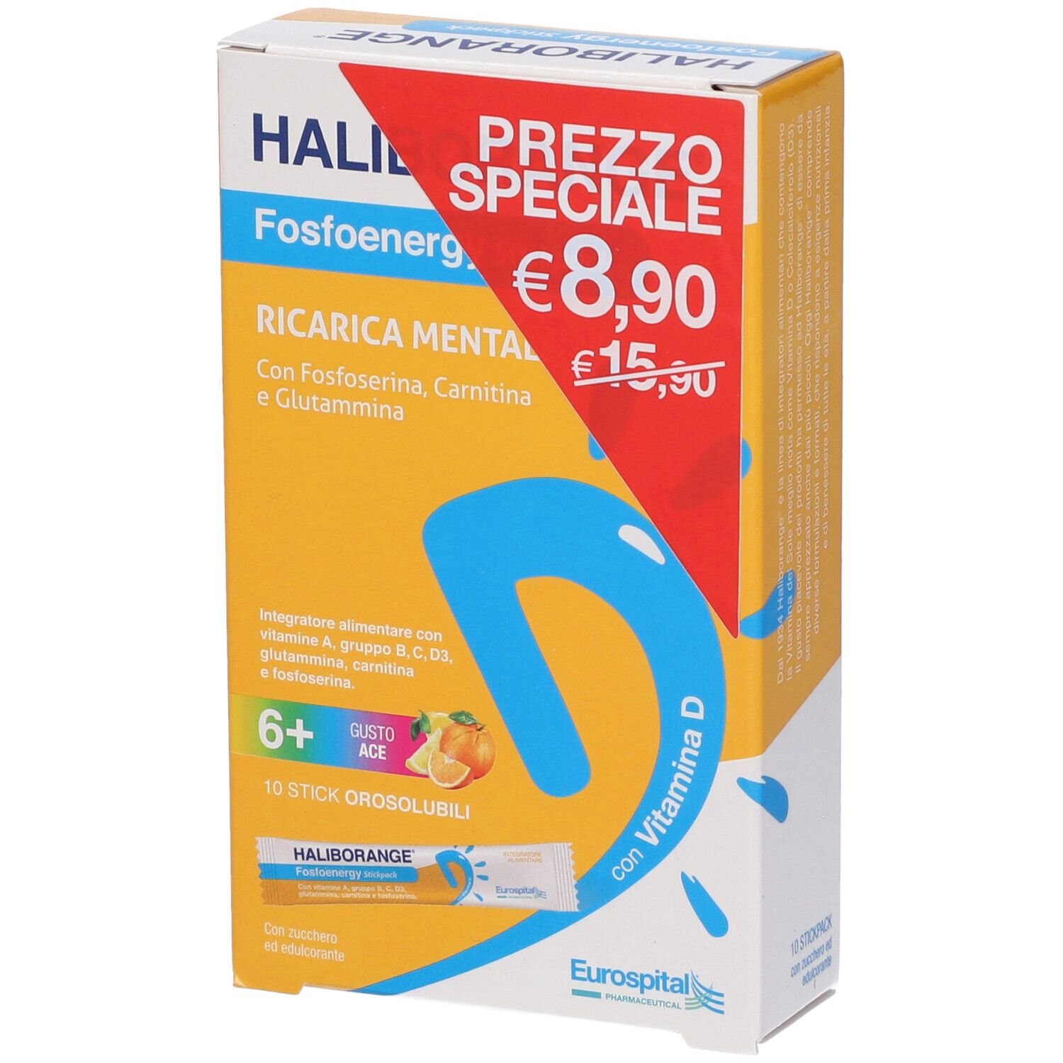 Eurospital Haliborange Fosfoenergy in Stick Prezzo Speciale
