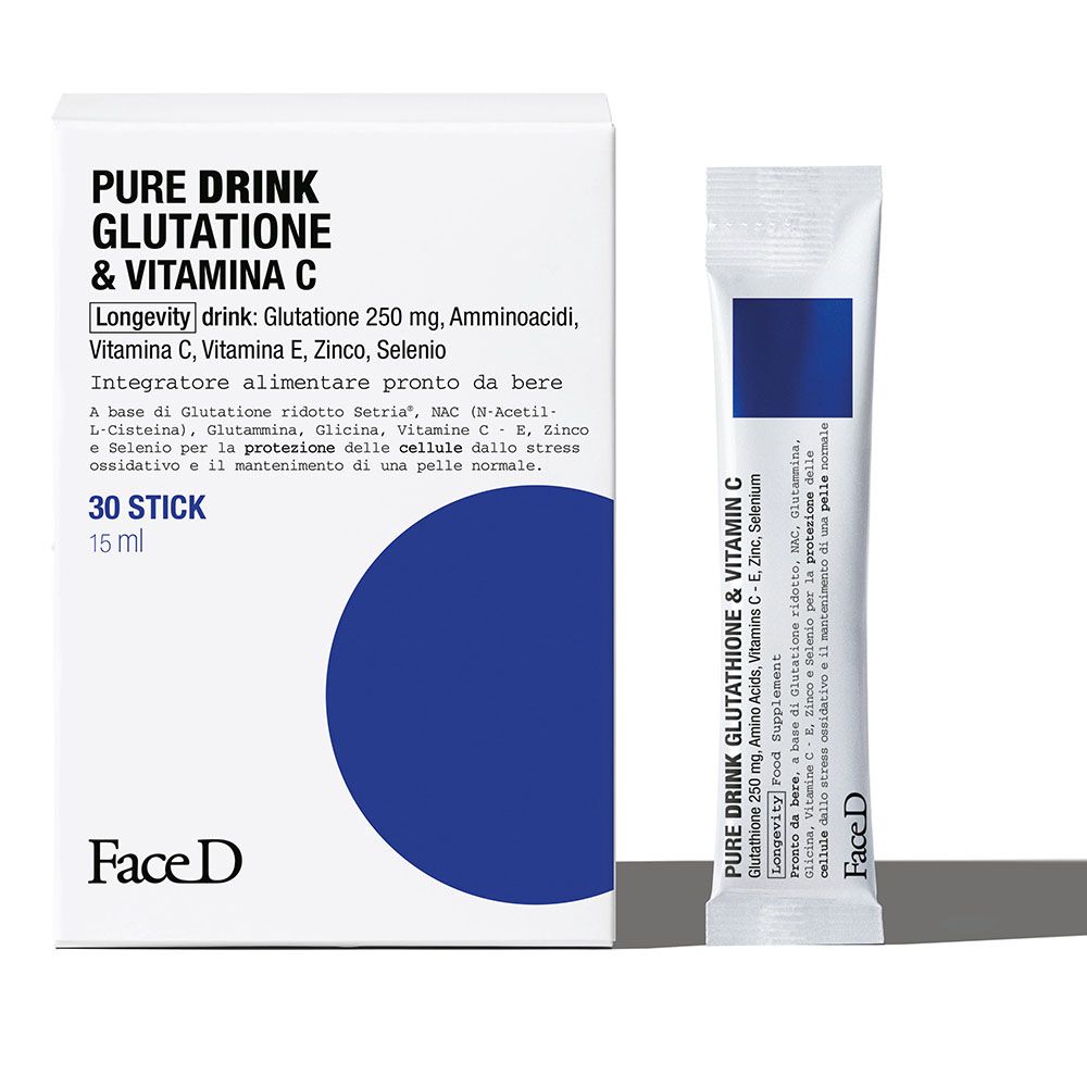 Face D Integratore Pure Drink Glutatione e Vitamina C