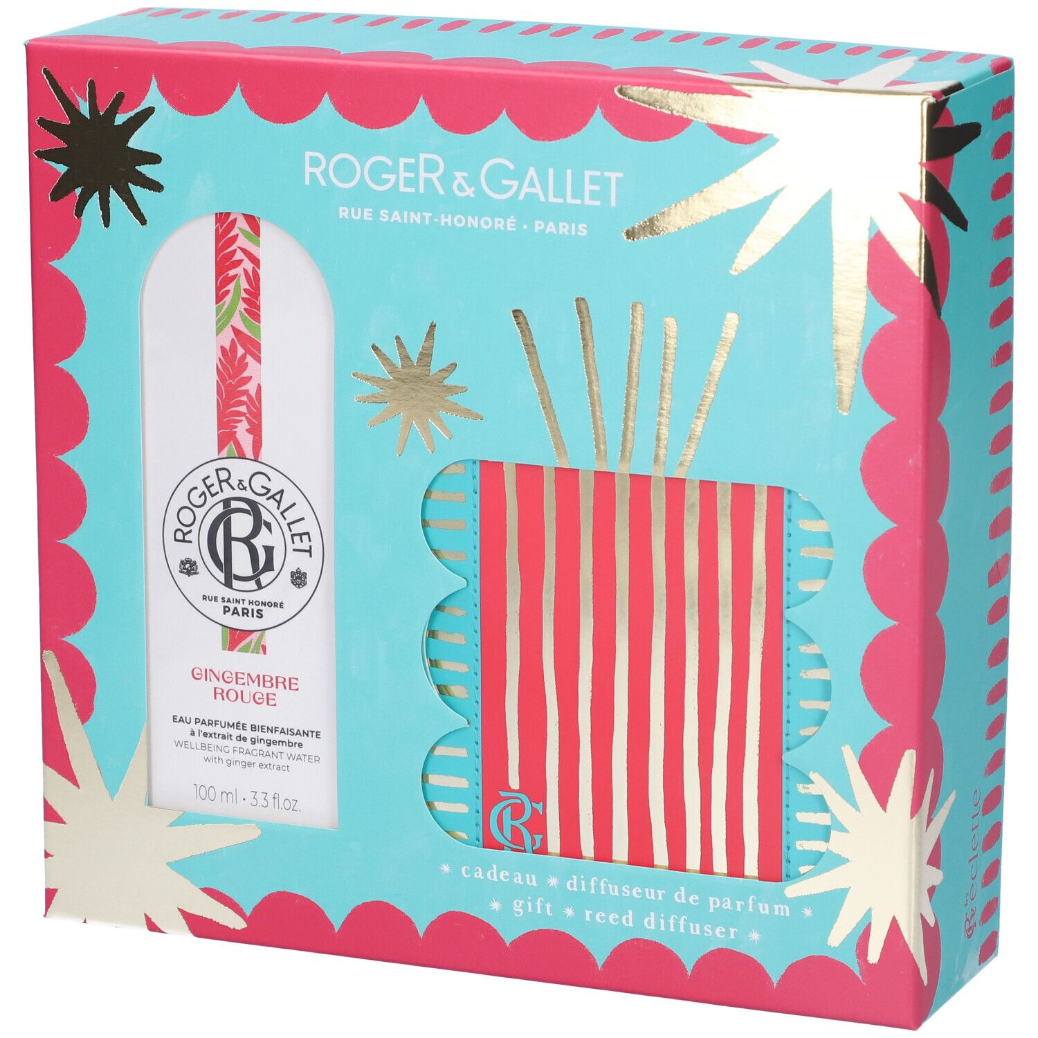 Roger & Gallet Set Regalo Gingembre Rouge Acqua Profumata + Diffusore Omaggio